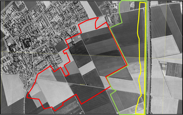 Luftbildaufnahme Projekt Widdersdorf, Stand 2005