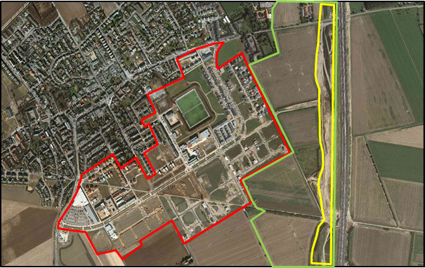 Luftbildaufnahme Projekt Widdersdorf, Stand 2010